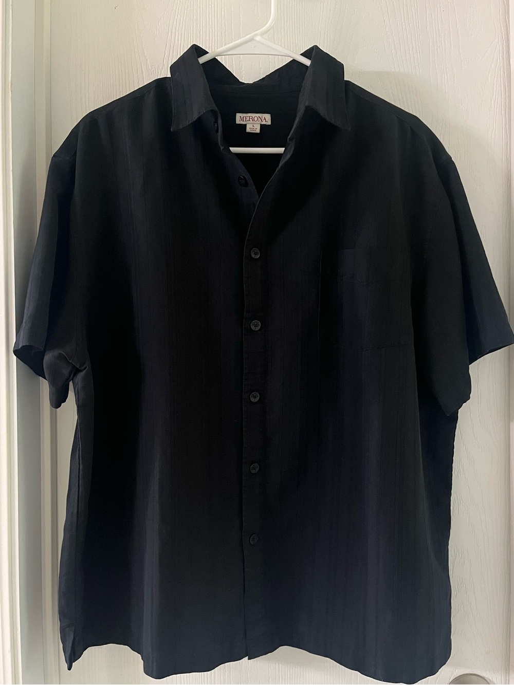 Men’s Black Button Front Shirt